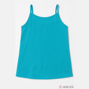 Justice Girls Aqua Blue Tank Top Spaghetti Strap Size 12